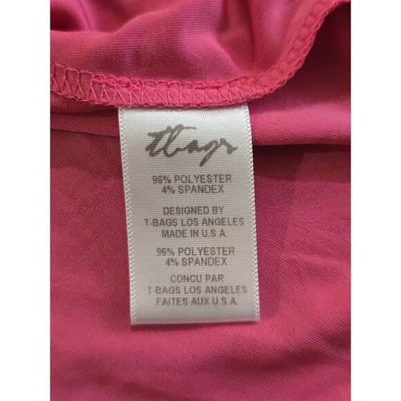 T Bags Los Angeles Womens V-Neck Sleeveless Knot Dress Pink Size Small Misa - Picture 9 of 12